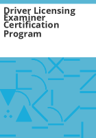 Driver_licensing_examiner_certification_program