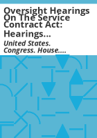 Oversight_hearings_on_the_Service_Contract_Act
