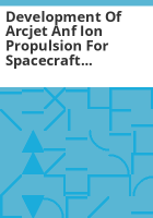 Development_of_arcjet_anf_ion_propulsion_for_spacecraft_stationkeeping