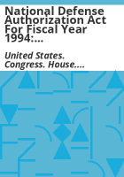 National_Defense_Authorization_Act_for_fiscal_year_1994