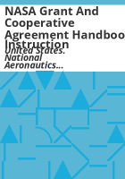 NASA_grant_and_cooperative_agreement_handbook_instruction