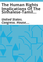 The_human_rights_implications_of_the_Sinhalese-Tamil_conflict_in_Sri_Lanka