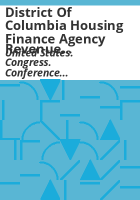 District_of_Columbia_Housing_Finance_Agency_revenue_bonds