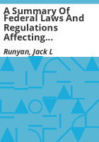 A_summary_of_federal_laws_and_regulations_affecting_agricultural_employers