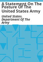 A_statement_on_the_posture_of_the_United_States_Army