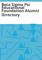 Beta_Sigma_Psi_educational_foundation_alumni_directory