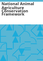National_animal_agriculture_conservation_framework