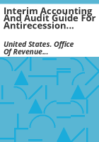 Interim_accounting_and_audit_guide_for_antirecession_fiscal_assistance__ARFA__fund_recipients_pursuant_to_title_II_of_the_Public_works_employment_act_of_1976