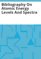 Bibliography_on_atomic_energy_levels_and_spectra