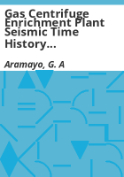 Gas_centrifuge_enrichment_plant_seismic_time_history_development