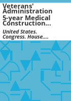 Veterans__Administration_5-year_medical_construction_plan_for_fiscal_years_1981-85