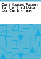Contributed_papers_to_the_Third_Data_Use_Conference