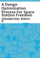 A_design_optimization_process_for_Space_Station_Freedom